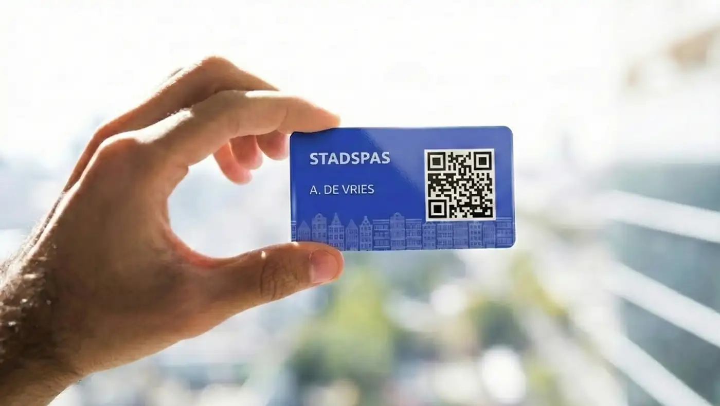 Stadspas met QR-code